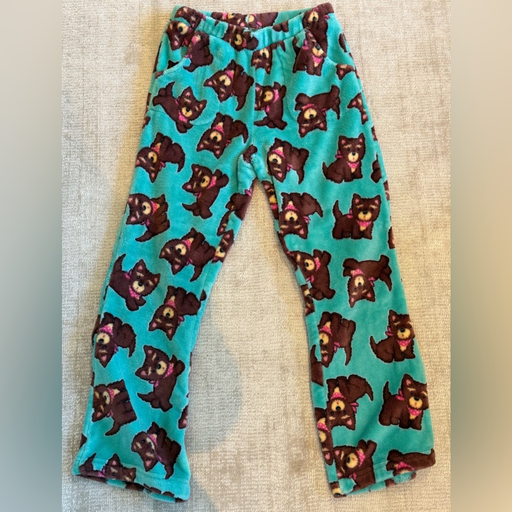 Super soft fleece girls pajama pants: size 7/8